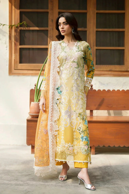 Asifa & Nabeel - Versa Luxury Lawn - Sovereign Lace VUL26-02 - Unstitched