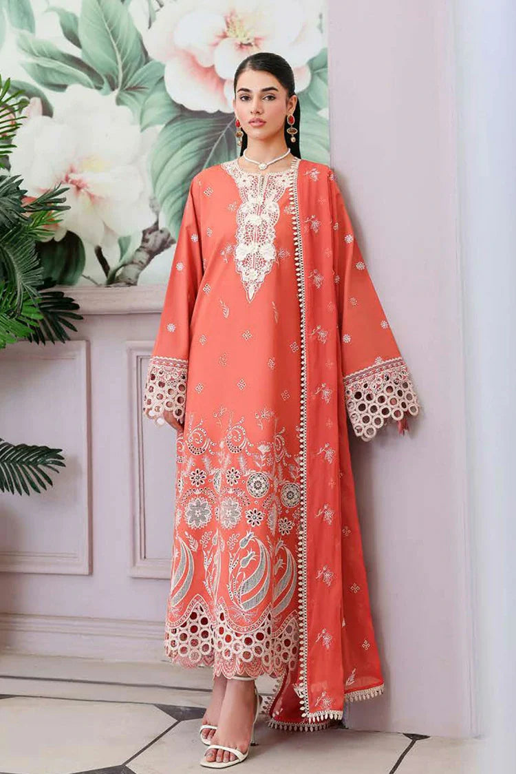 Roheenaz - Veil of Summer Luxury Lawn - 01 Soleil Blanc - Unstitched