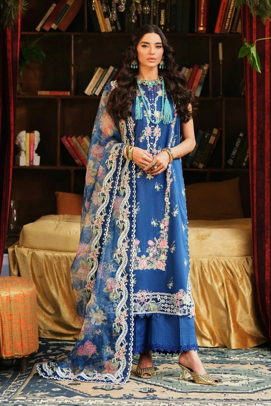 Maryam Hussain - A Floral Tale Lawn - L26-03-Skye - Unstitched