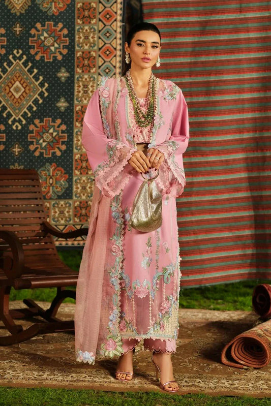 Maryam Hussain - A Floral Tale Lawn - L26-08-Aesaar - Unstitched