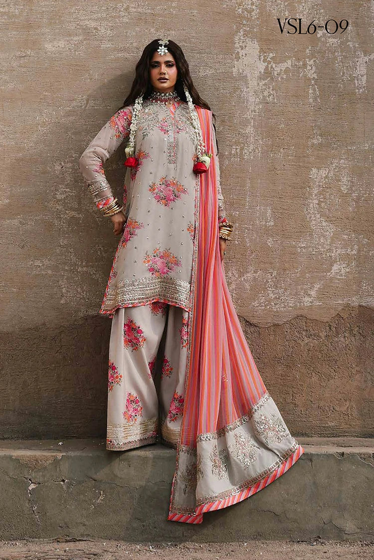 Charizma - Vasal Luxury Chiffon Festive Edit Vol 2 - VSL6-09 - Unstitched