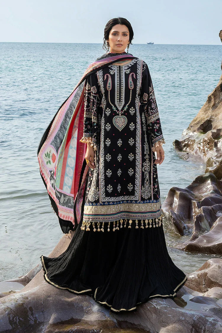 Sadaf Fawad Khan - Siraa Luxury Lawn Eid Edit - 02 Kohl - Unstitched