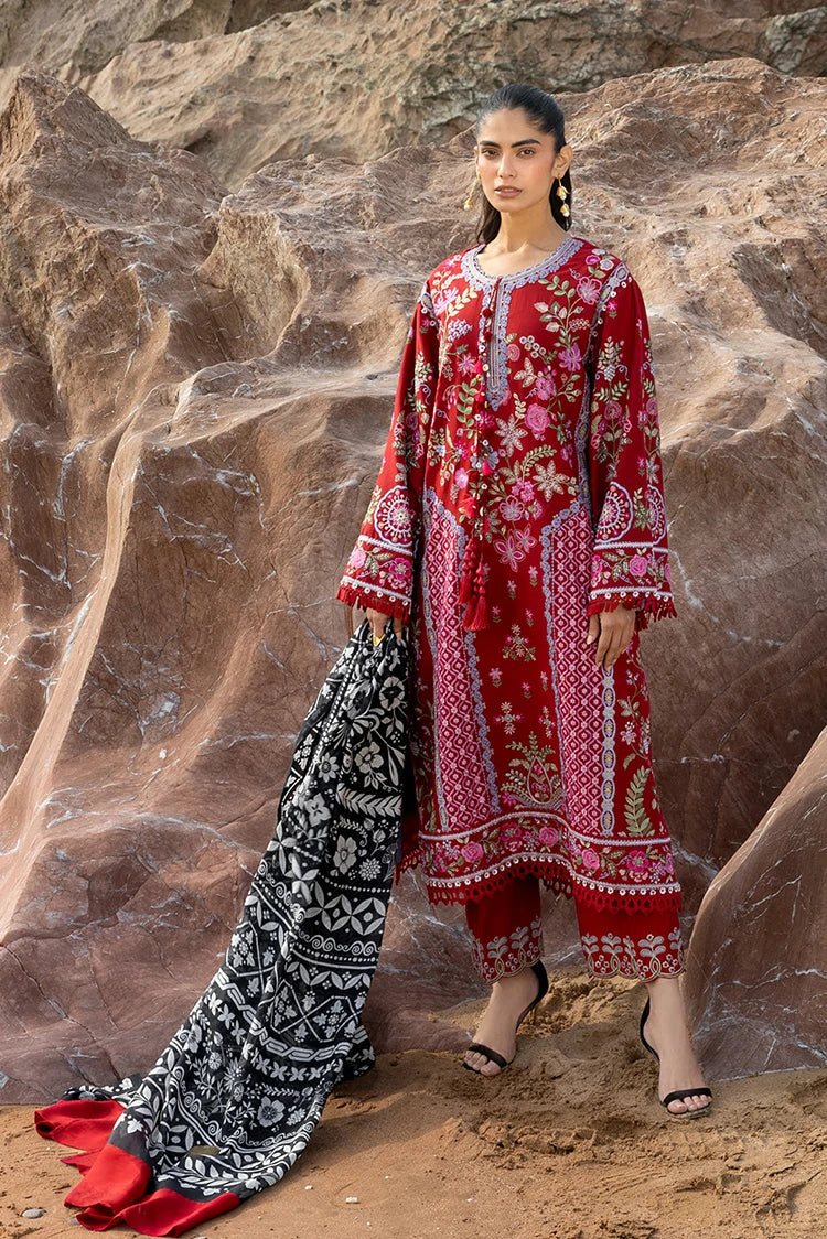 Sadaf Fawad Khan - Siraa Luxury Lawn Eid Edit - 04 Laal - Unstitched