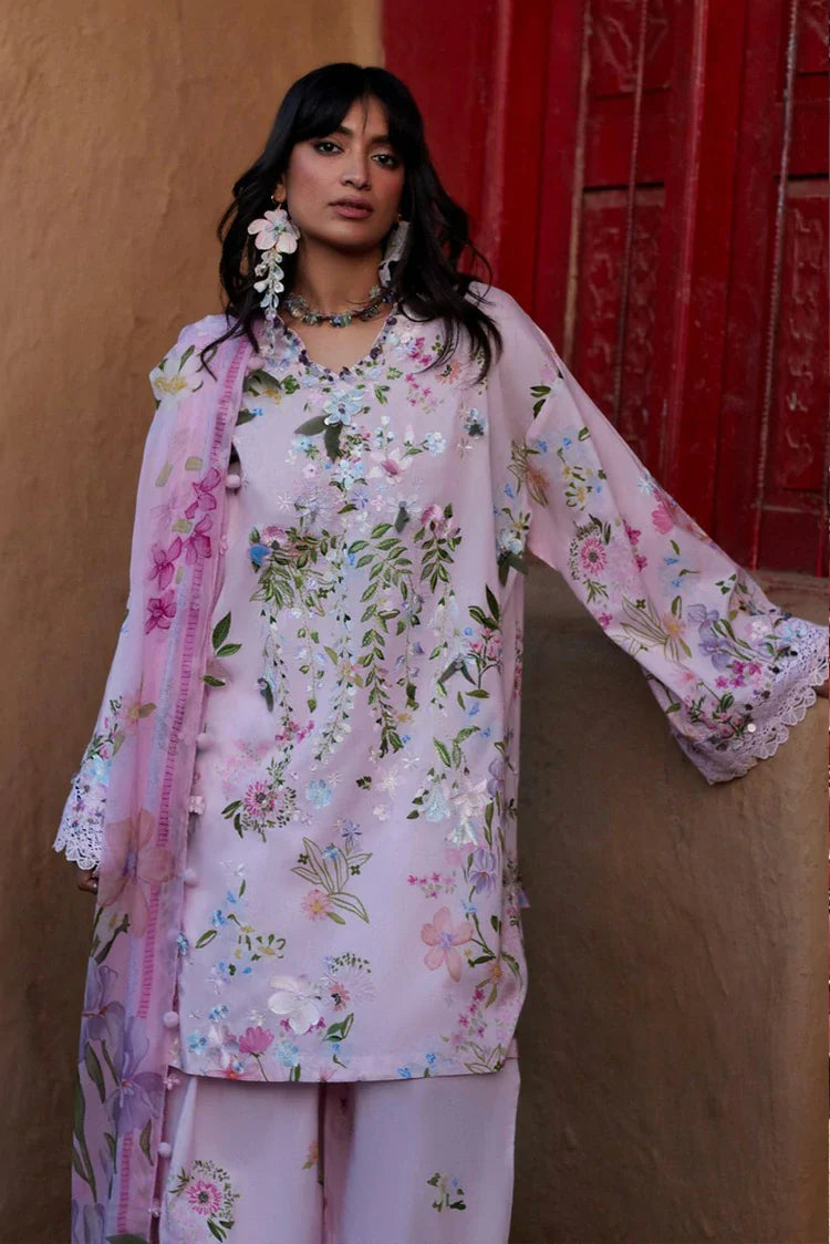 Zaha - Meili Festive Lawn - JI? (?) (ZL26-12 A) - Unstitched