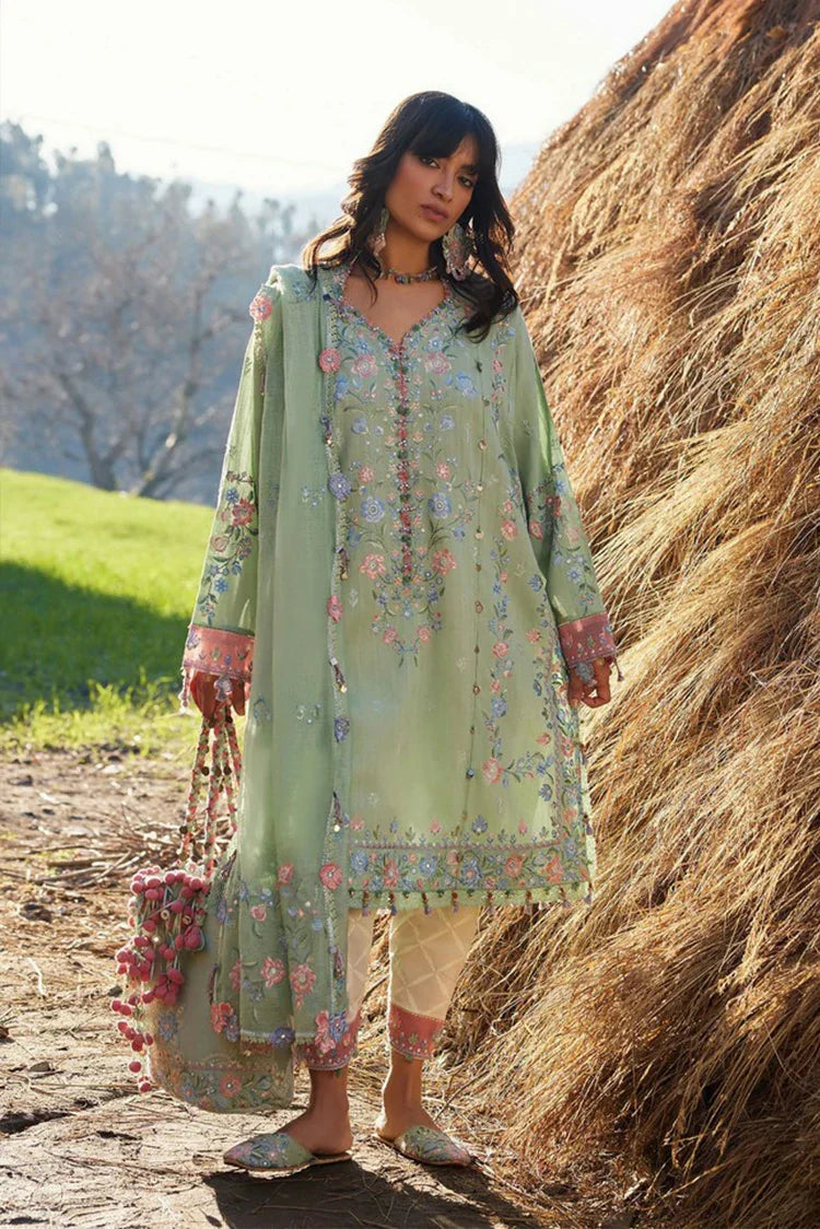 Zaha - Meili Festive Lawn - RUÌM?I ?? (ZL26-01 B) - Unstitched