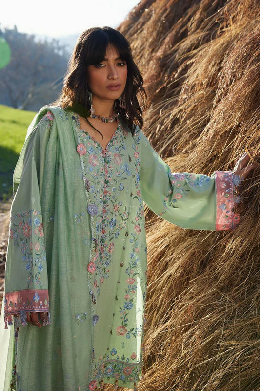 Zaha - Meili Festive Lawn - RUÌM?I ?? (ZL26-01 B) - Unstitched