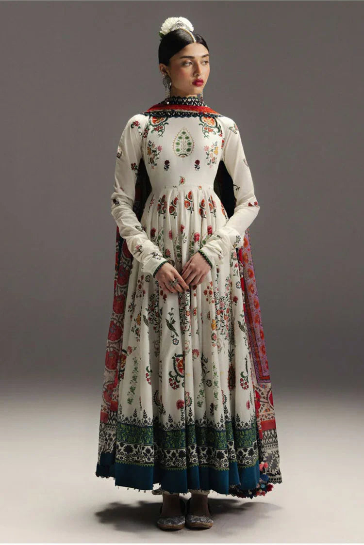 Zara Shahjahan - Anarkali Lawn - D-10 MEHRUBA - Unstitched