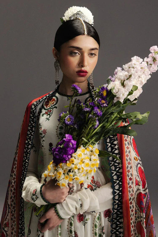 Zara Shahjahan - Anarkali Lawn - D-10 MEHRUBA - Unstitched