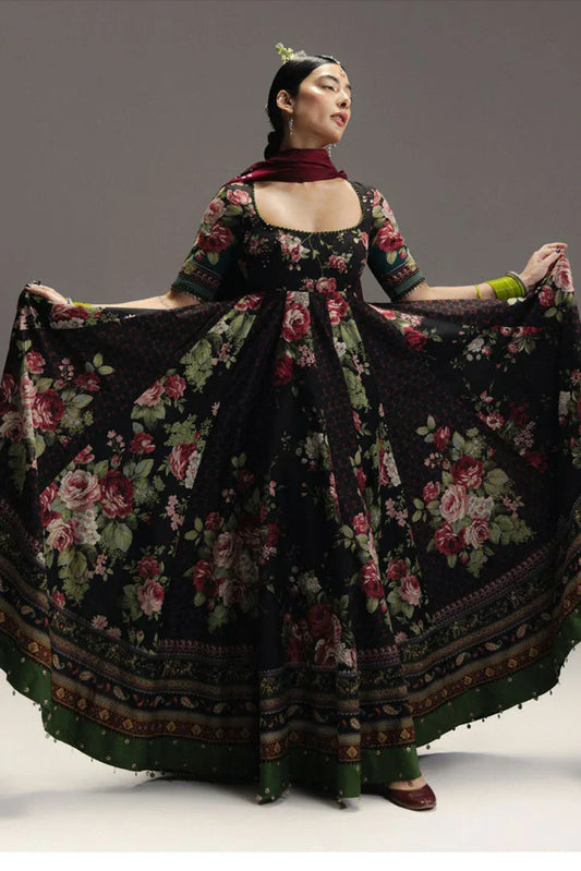 Zara Shahjahan - Anarkali Lawn - D-5 SHEHZADI - Unstitched