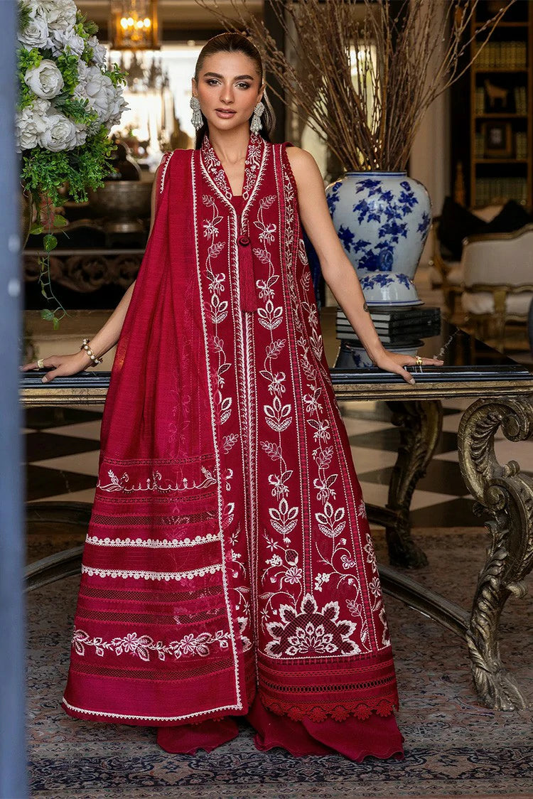 Crimson - Flow Lawn - A HANDMADE TALE-D5A - Unstitched