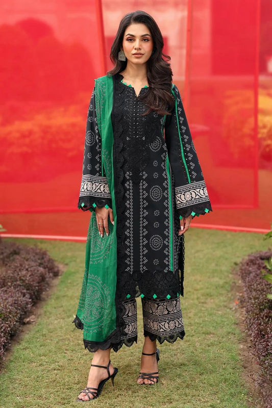 Charizma - Rang E Bahar (Black & White Edition) Embroidered Printed Lawn Collection - CRB5-04A - Unstitched