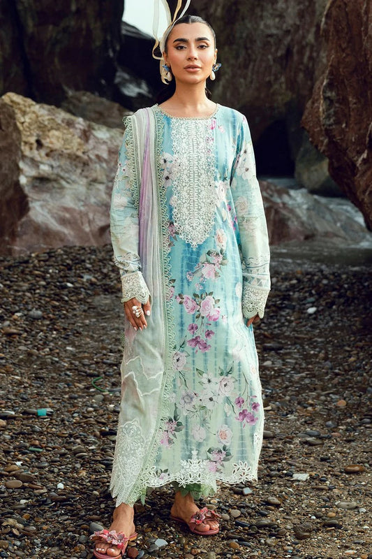 Nureh - Gardenia Embroidered and Printed Lawn Collection Vol 2 - NSG-202 - Unstitched