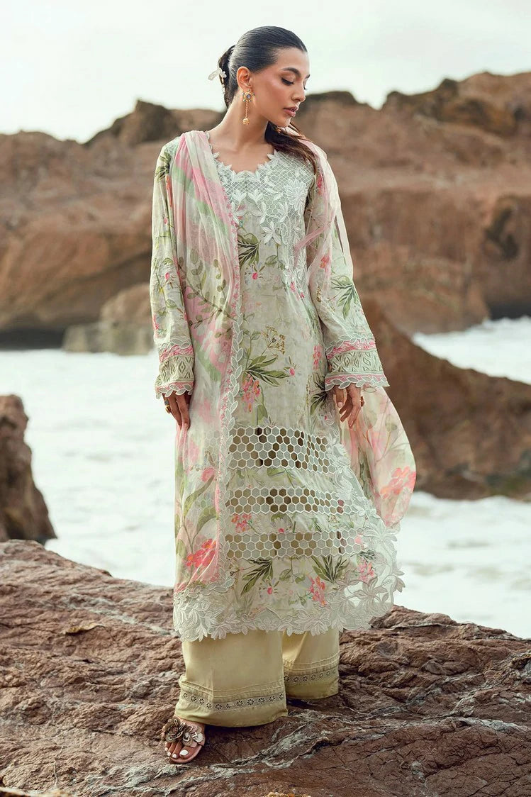 Nureh - Gardenia Embroidered and Printed Lawn Collection Vol 2 - NSG-203 - Unstitched