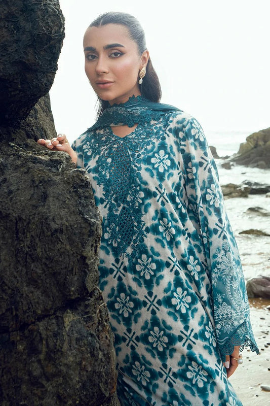 Nureh - Gardenia Embroidered and Printed Lawn Collection Vol 2 - NSG-204 - Unstitched