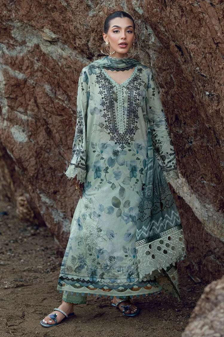 Nureh - Gardenia Embroidered and Printed Lawn Collection Vol 2 - NSG-206 - Unstitched