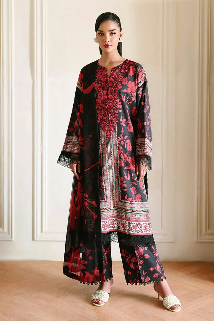 Roheenaz - Eclat Garden Printed Vol 4 - 01-Iris Garden - Unstitched