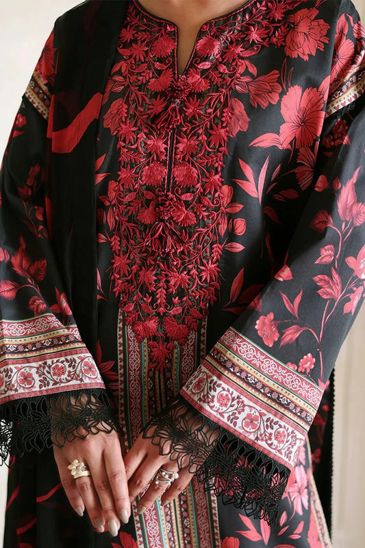 Roheenaz - Eclat Garden Printed Vol 4 - 01-Iris Garden - Unstitched