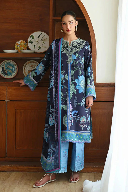 Roheenaz - Eclat Garden Printed Vol 4 - 04-Orchid Meadow - Unstitched