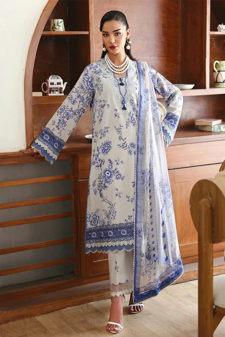 Roheenaz - Eclat Garden Printed Vol 4 - 06-Lilac Bloom - Unstitched