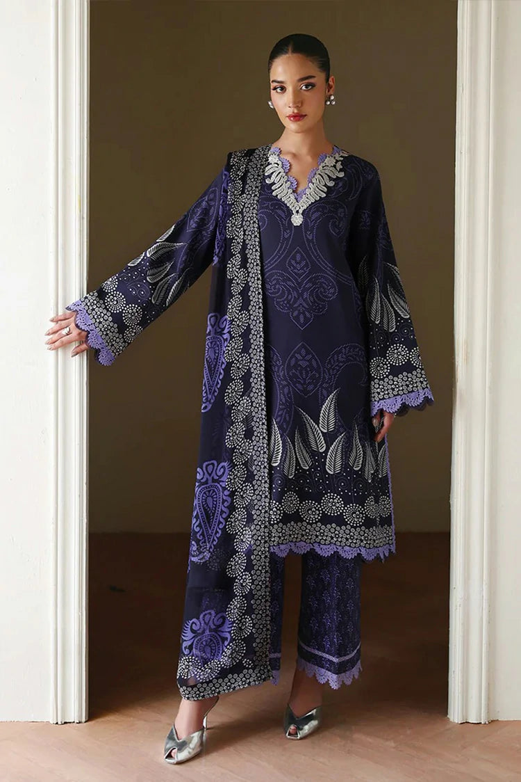 Roheenaz - Eclat Garden Printed Vol 4 - 07-Orchid Garden - Unstitched