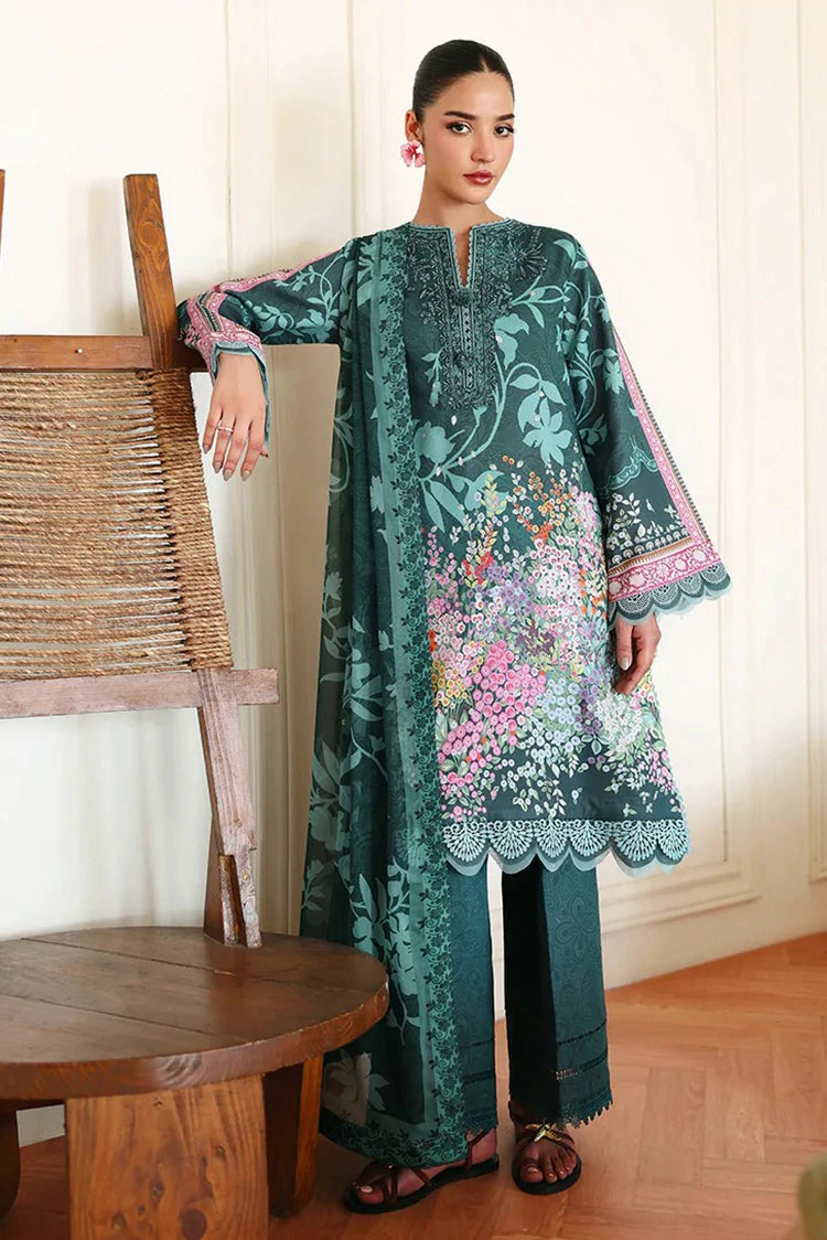 Roheenaz - Eclat Garden Printed Vol 4 - 09-Buttercup Bloom - Unstitched