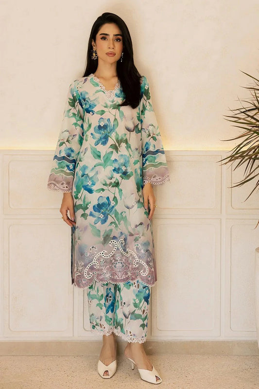 Nureh - Ballerina Embroidered Chikankari 2 Piece Collection Vol 2 - NU2-210 - Unstitched