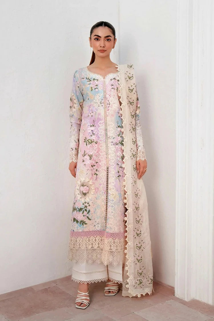Afrozeh - Sunspell Embroidered Lawn Collection - 1201-Solithe - Unstitched
