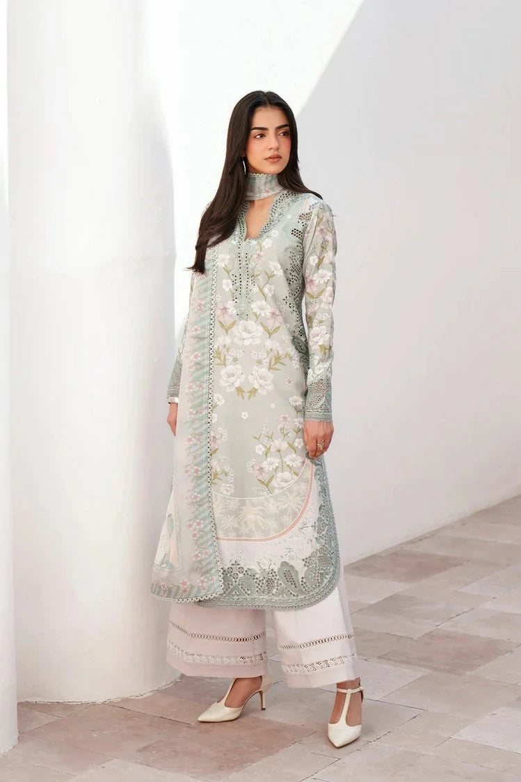 Afrozeh - Sunspell Embroidered Lawn Collection - 12010-Lumiereh - Unstitched
