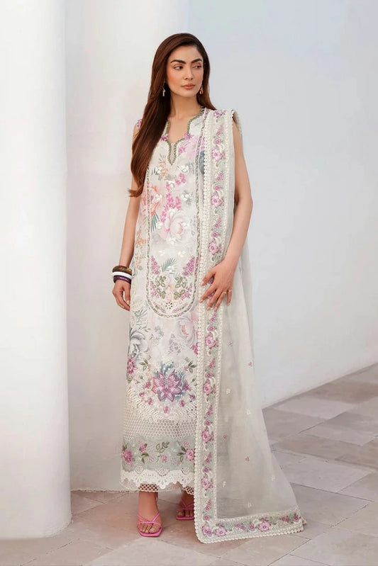 Afrozeh - Sunspell Embroidered Lawn Collection - 1203-Auremyst - Unstitched