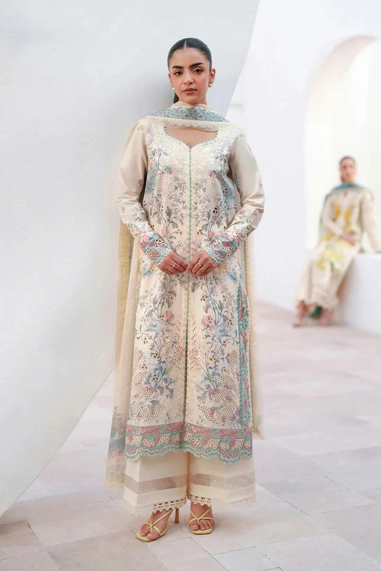 Afrozeh - Sunspell Embroidered Lawn Collection - 1206-Nurelle - Unstitched