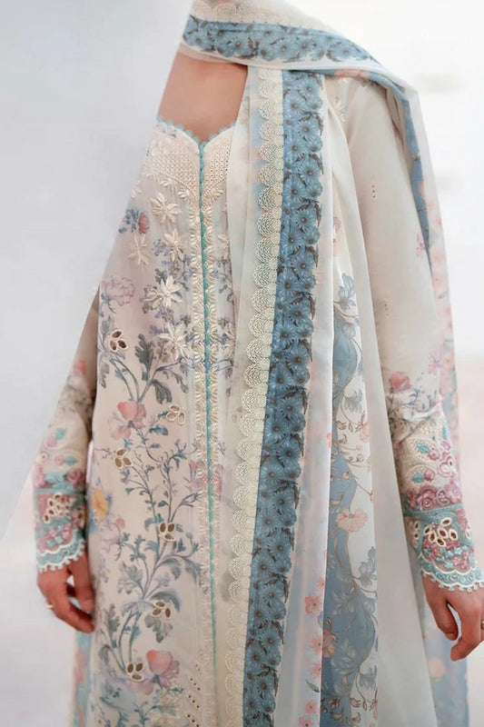 Afrozeh - Sunspell Embroidered Lawn Collection - 1206-Nurelle - Unstitched