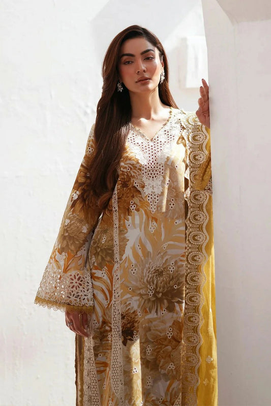 Afrozeh - Sunspell Embroidered Lawn Collection - 1207-Calyra - Unstitched