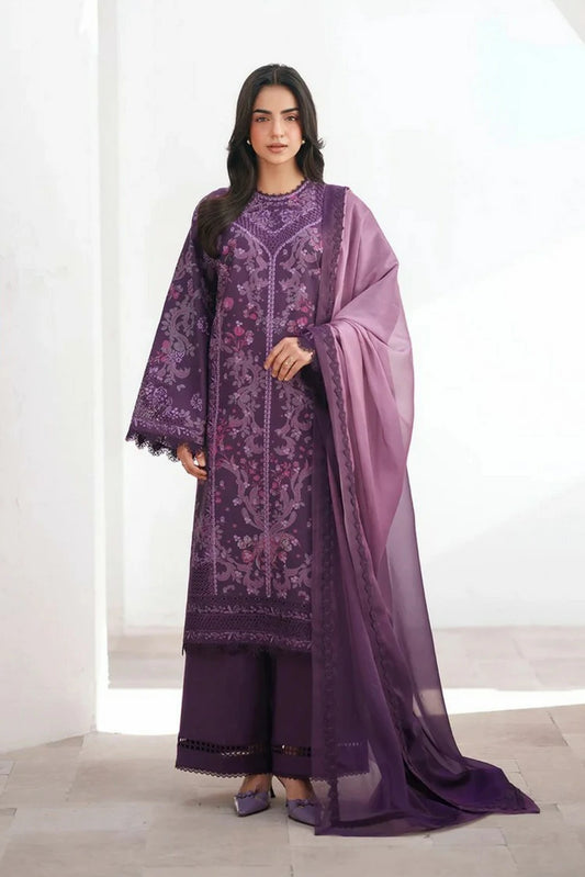 Afrozeh - Sunspell Embroidered Lawn Collection - 1208-Avenor - Unstitched