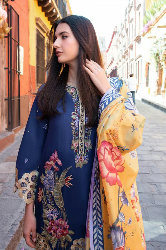 Mushq - Hemline Odyssey Lawn Collection - 02U-Ines - Unstitched