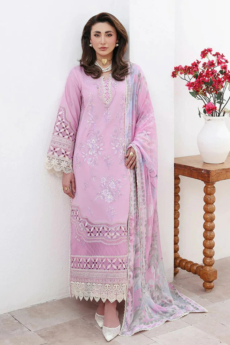 Roheenaz - Floral Reverie Embroidered Edit - 04-Pastel Dream - Unstitched