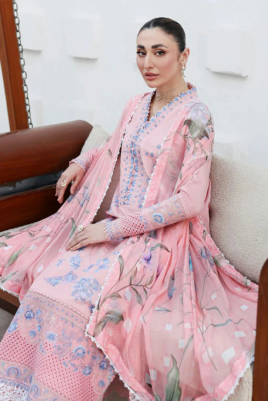 Roheenaz - Floral Reverie Embroidered Edit - 06-Crystal Glow - Unstitched