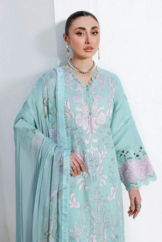 Roheenaz - Floral Reverie Embroidered Edit - 09-Dewy Mist - Unstitched