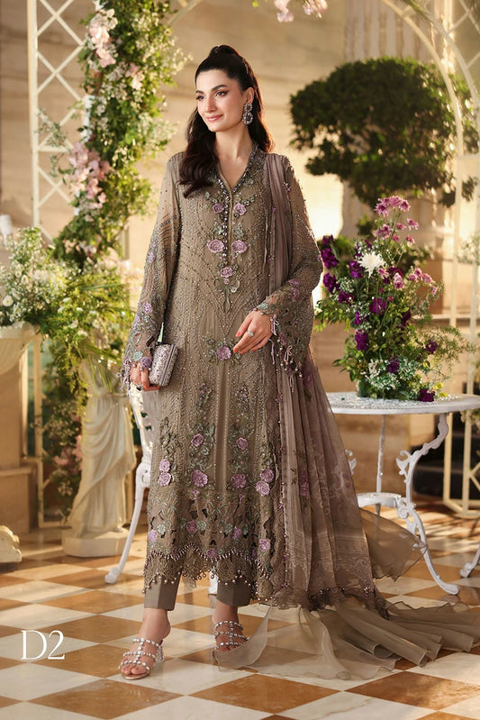 Maria B - Tea Affair Chiffon Collection - Design 02 - Unstitched
