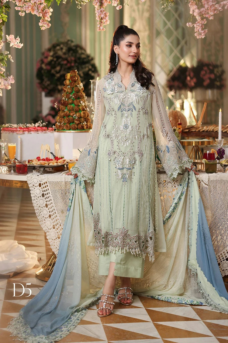 Maria B - Tea Affair Chiffon Collection - Design 05 - Unstitched