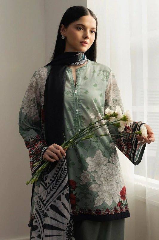 Zara Shahjahan - Coco Prints Drop 2 - ZEN-10B - Unstitched