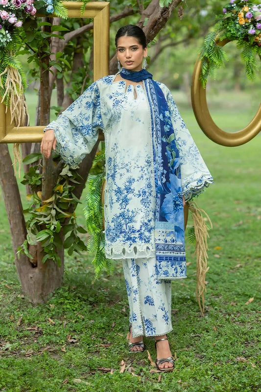 Elaf - Bridgerton Prints - EPB-7B FIORI D'AVORIO - Unstitched
