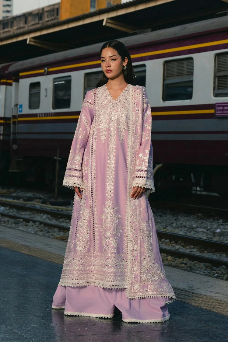Afrozeh - Mulaqaat Embroidered Lawn Collection - 1211-Dilnasheen - Unstitched