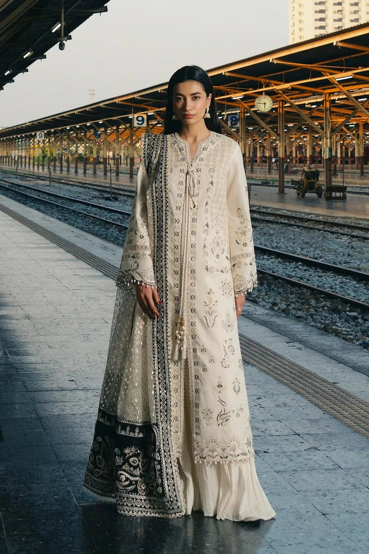 Afrozeh - Mulaqaat Embroidered Lawn Collection - 1218-Khawaab - Unstitched