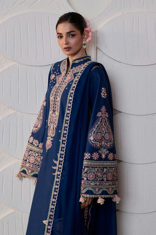 Hussain Rehar - Zan Spring Summer - D-107 Abi - Unstitched