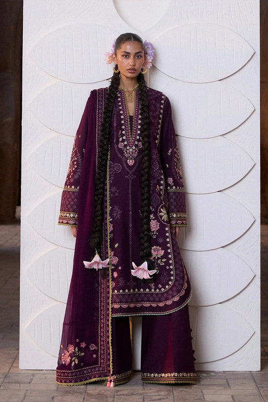 Hussain Rehar - Zan Spring Summer - D-110 Banafsh - Unstitched