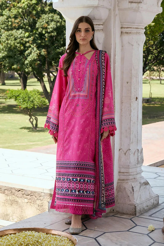 Kahf - Aangan Printed Chiffon Collection - KPS-4B GULNAR - Unstitched