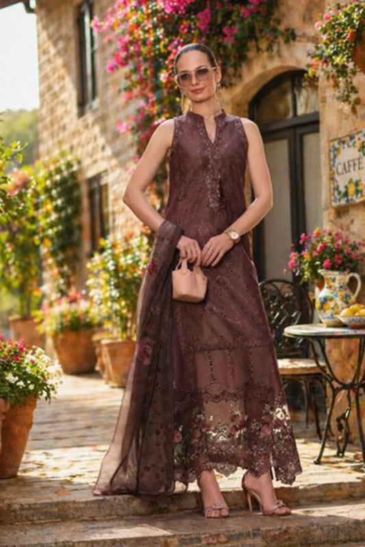 Noor by Saadia Asad - Noor Luxury Eid Schiffli Laserkari - Design 03 - Unstitched