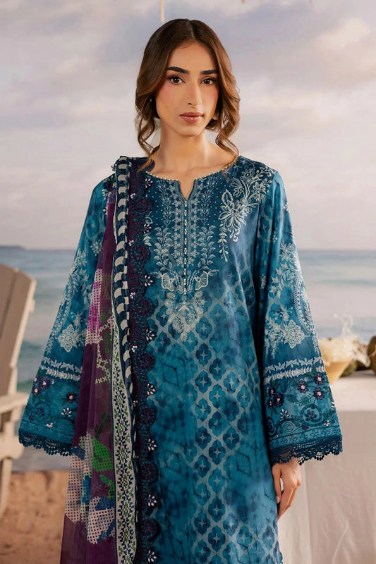 Nureh - Gardenia Embroidered and Printed Lawn Collection Vol 2 - NSG-217 - Unstitched