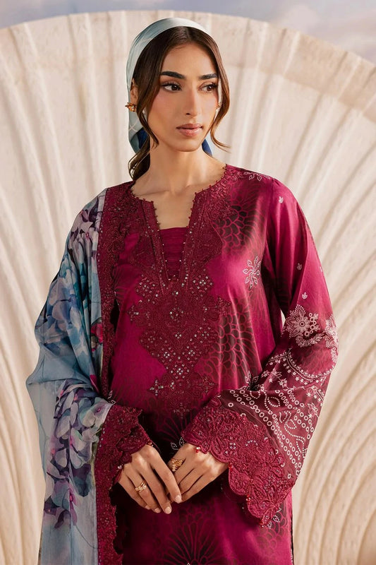 Nureh - Gardenia Embroidered and Printed Lawn Collection Vol 2 - NSG-219 - Unstitched