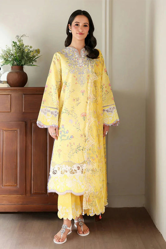 Roheenaz - Sunlit Tales Embroidered Edit - 01-Honey Haze - Unstitched